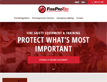 Tablet Screenshot of fireprotec.com